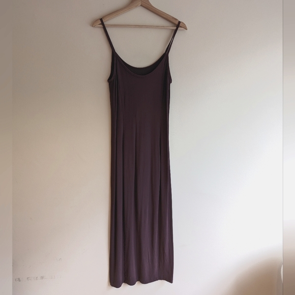 Kit and Ace Cashmere Fitted Midi Dress - Eggplant - Medium - Picture 2 of 4